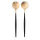 Salad server black/gold ( 2 pieces )