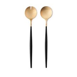 Salad server black/gold ( 2 pieces )