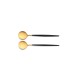 Salad server black/gold ( 2 pieces )