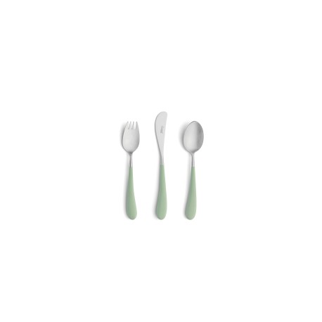 set de 3 couverts céladon pour enfants 