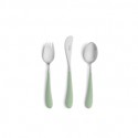 Cutlery set 3 pieces for children - Celadon 