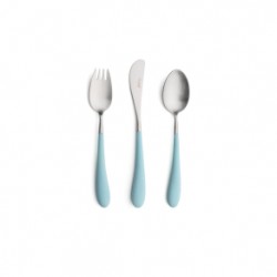 CUTLERY SET 3 PIECES FOR CHILDREN TUQUOISE