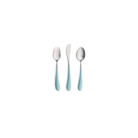 SET COUVERTS ENFANTS Alice Turquoise ( 3 PIÈCES)