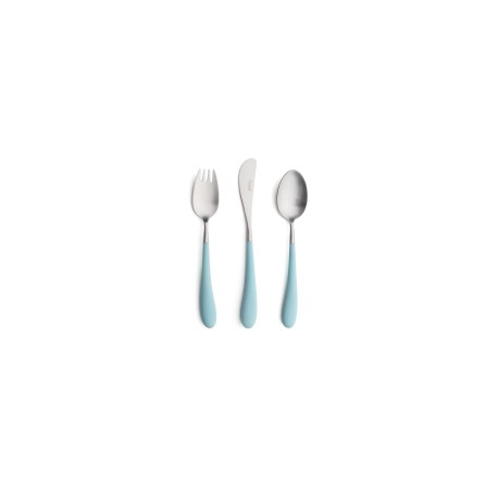 CUTLERY SET 3 PIECES FOR CHILDREN TUQUOISE