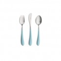 Set couverts enfants Alice Turquoise (3 pièces)