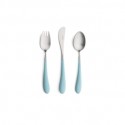 Cutlery set 3 pieces for children - Turquoise