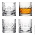 set of 4 different whisky glasses 