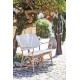 Banc Isabelle coloris Blanc - Sika Design 