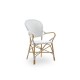 Fauteuil Isabelle coloris Blanc - Sika Design 