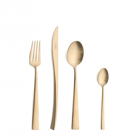 Set de 24 couverts Duna Champagne
