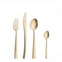 Set de 24 couverts Duna Champagne avec coffret en bois -Couverts Cutipol 