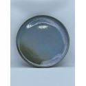Pale blue stoneware dessert plate ø 16,5 cm