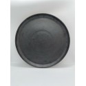 Anthracite stoneware dinner plate ø 24,5 cm