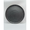 Anthracite stoneware dinner plate ø 24,5 cm