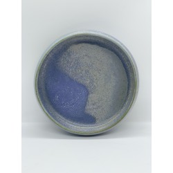 Pale blue stoneware soup plate ø 16 cm 