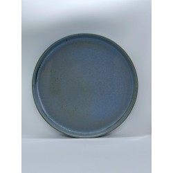 Pale blue stoneware dinner plate ø 26,5 cm