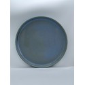 Pale blue stoneware dinner plate ø 26,5 cm