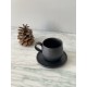 Tasse et soucoupe à Moka en grès 10 cL