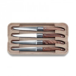 Set of 4 knives in Olive wood