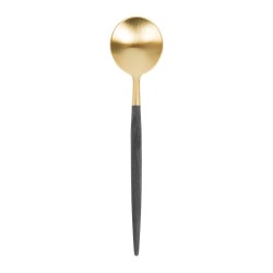 Black and gold coffee spoon 