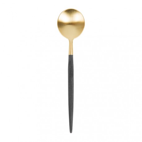 Black and gold coffee spoon 