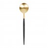 Black and gold coffee spoon 
